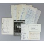 Heinz MACK (1931), Postkarte maschinenschriftlich signiert mack, zwei Einladungskarten MACK "Die
