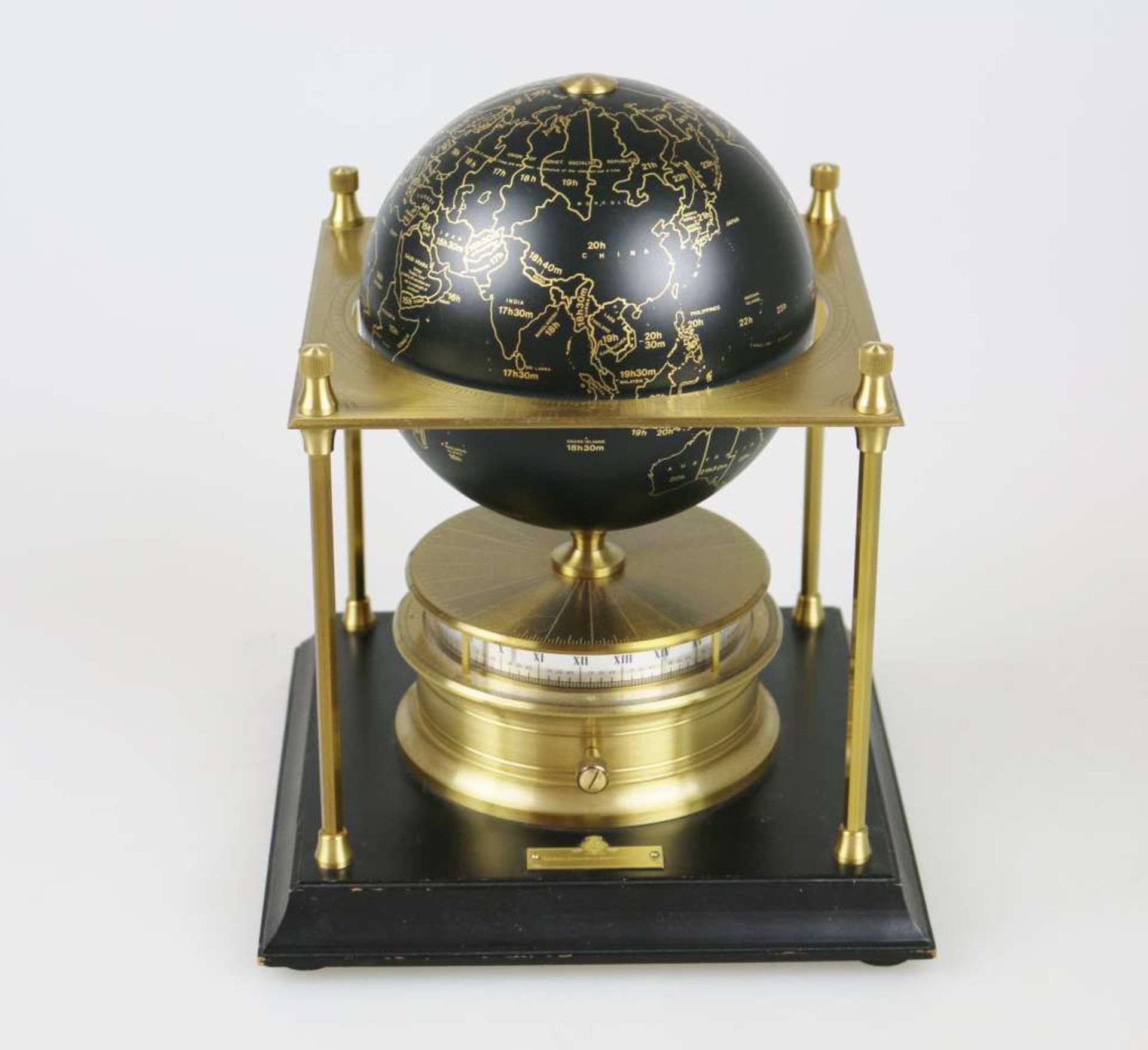 Weltzeituhr, limitierte Auflage, The Royal Geographical Society World Clock, rechteckiger