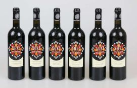 Rotwein, 6 Flaschen Novi, Domaine Saint-Jean du Novicat, Coteaux du Languedoc, 2000, 0,75 L. Der