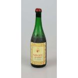 Rotwein, Flasche Chianti Riserva, 1970, 0,75 L. Low shoulder. Der Wein stammt aus einer