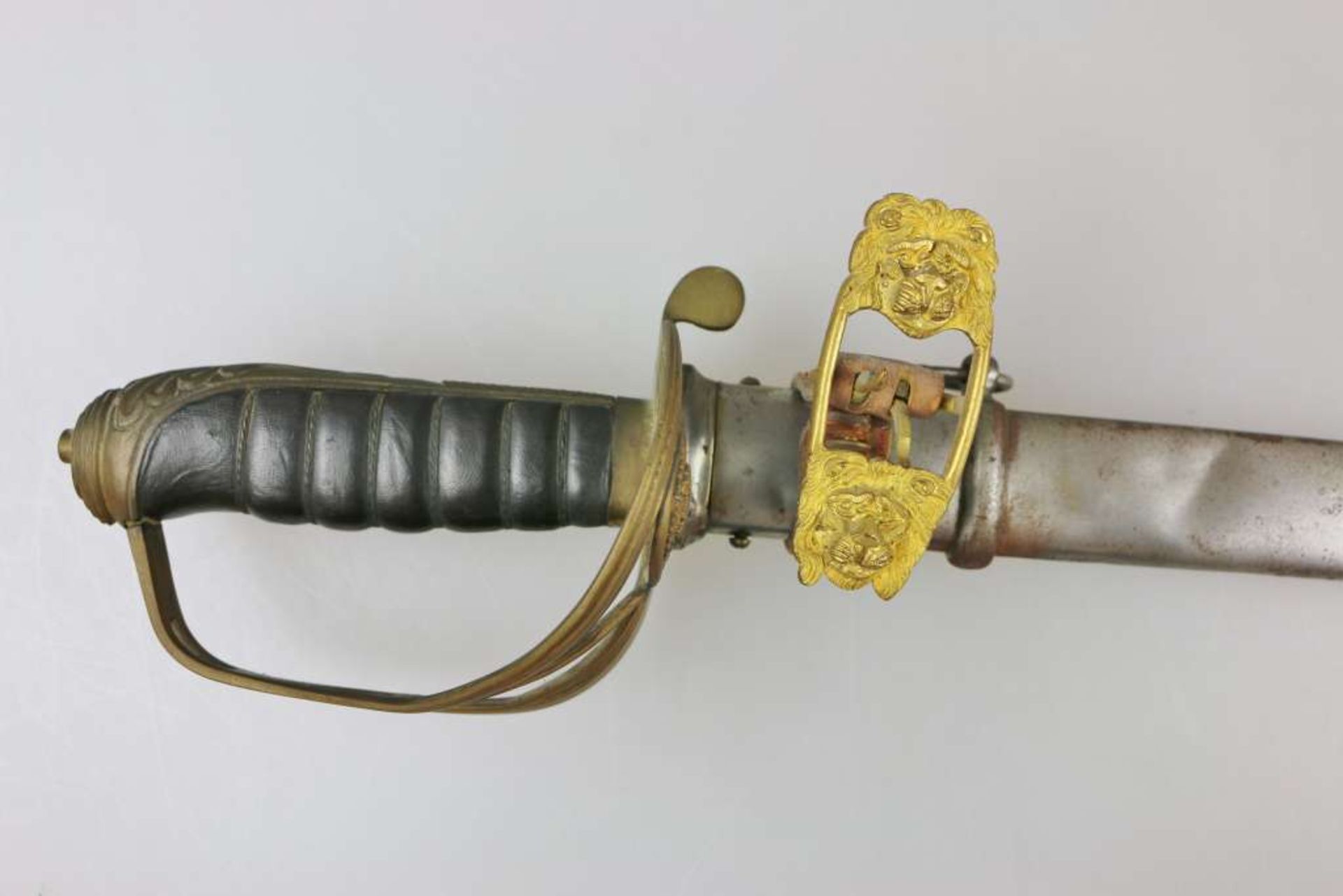 England, britischer Offiziers-Säbel M 1845 mit gerader, beidseitig geätzter Rückenklinge, zusätzlich - Bild 3 aus 8