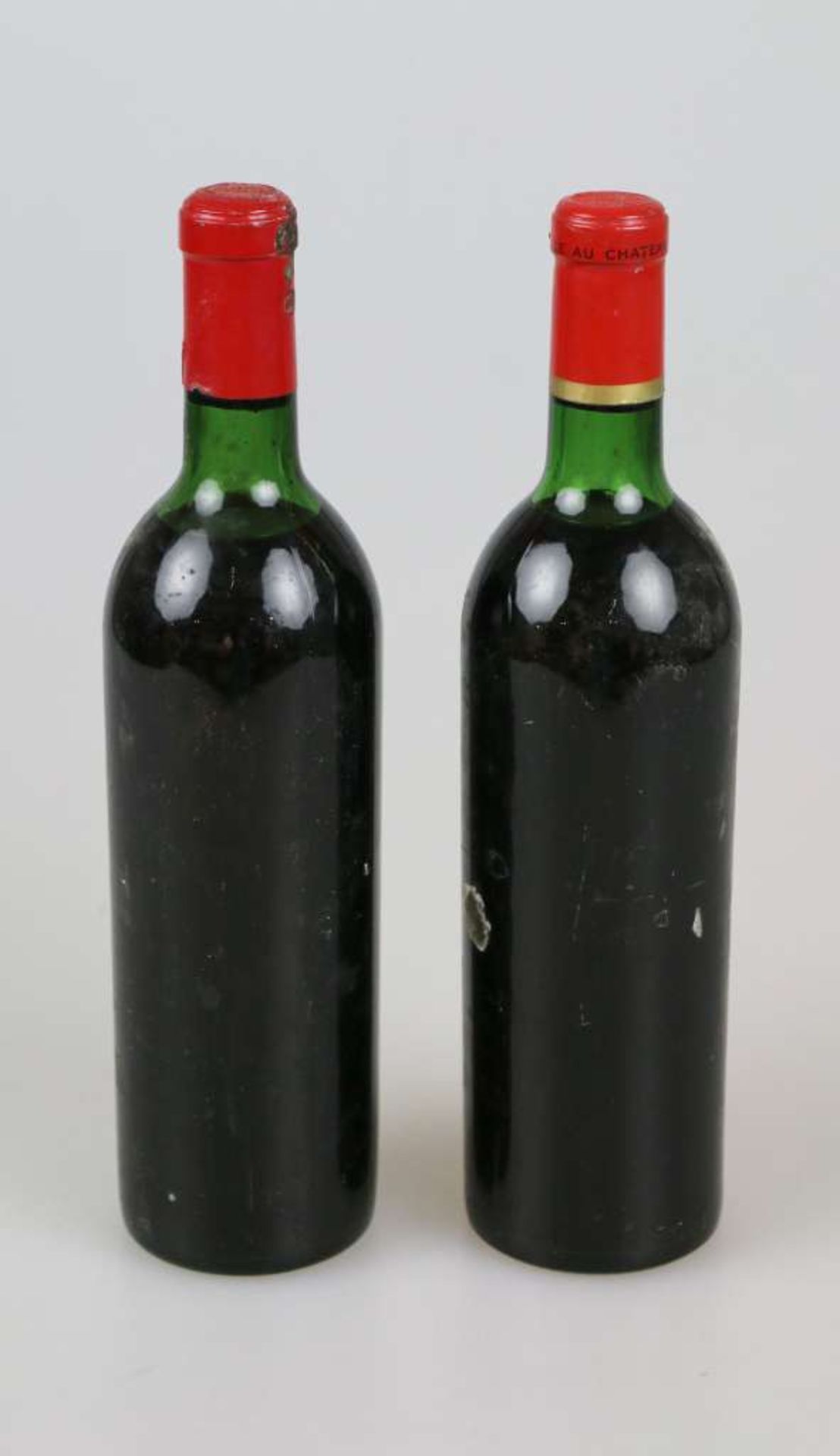 Rotwein, 2 Flaschen Château Peyrabon, René Babeau, 1969 und 1970, 0,75 L. Low shoulder. Der Wein - Bild 2 aus 4