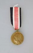 Deutsches Reich, Südwestafrika-Denkmünze für Kämpfer am Band, Bronze, Zustand 2, Band evtl.