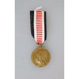 Deutsches Reich, Südwestafrika-Denkmünze für Kämpfer am Band, Bronze, Zustand 2, Band evtl.