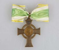 Sachsen Kriegsverdienstkreuz 1915 am Band, Bronze, Zustand 2+.- - -20.00 % buyer's premium on the