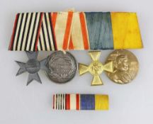 Ordensschnalle mit 4 Auszeichnungen, Preussen, Verdienstkreuz Kriegshilfsdienst 1916, Allgemeines
