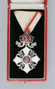 Bulgarien, Zivilverdienstorden, Ritterkreuz mit Krone 5. Stufe am Dreiecksband im Etui. Zustand 2,