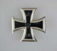 Preußen Eisernes Kreuz 1914 1. Klasse, geschwärzter Eisenkern mit Silberrahmen, rückseitig "KO"