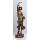Bronze-Plastik, "Orientalische Tänzerin", Coudray, Georges Charles, ca. 1883 - 1932,