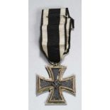 Orden, dt., Drittes Reich, Eisernes Kreuz 2. Klasse, EK II, Anhängeröse, Tragering, amBande,