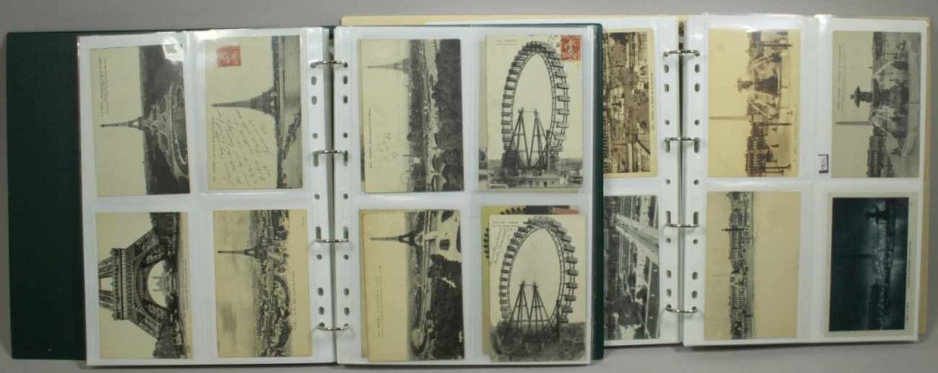 Konvolut Postkarten, mehrere hundert, in 2 Alben, Frankreich, um 1900 - 1930,unterschiedliche