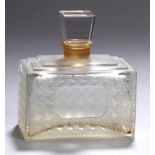 Glas-Parfumflakon, "Miss Dior", 20. Jh., Jh., rechteckige, zylindrische Form mit