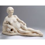 Keramik-Figur, "Weiblicher, liegender Akt mit Amphore", Graser, Ernst (Vater von WalterGraser,