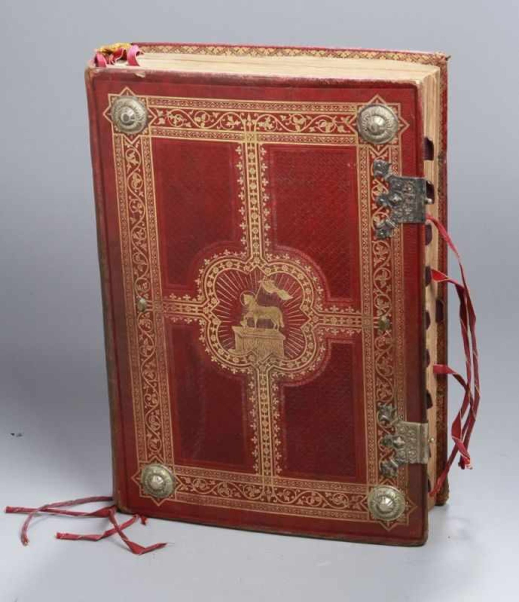 Buch, "Missale Romanum", Verlag Friedrich Pustet, 1896, geprägter Einband, guterErhaltungszustand