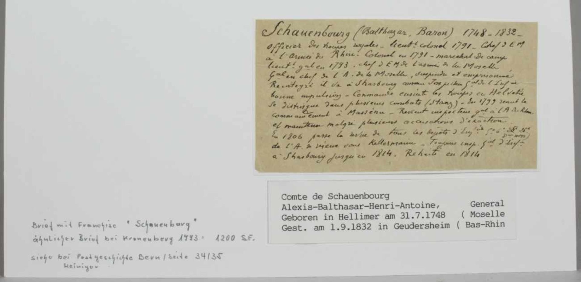 Historisches Dokument, 18. Jh., Brief an den Kriegsminister Louis-Alexandre Berthier - Bild 2 aus 2