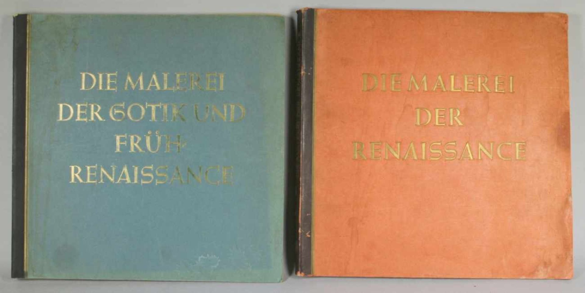 Zwei Sammelalben, "Die Malerei der Gotik und Frührenaissance" Bd. 2, "Die Malerei derRenaissance"