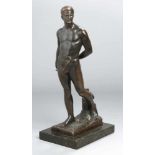 Bronze-Plastik, "Schwertkämpfer", Neris, A., Bildhauer 1. Hälfte 20. Jh., vollplastischeDarstellung,