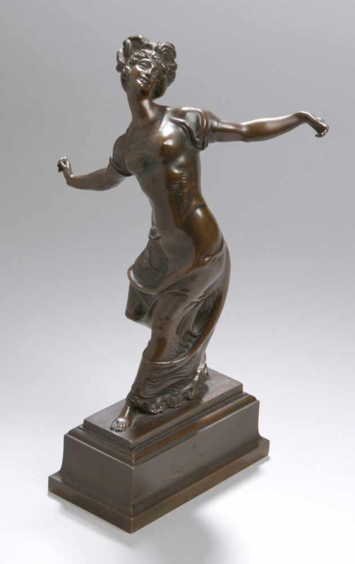 Bronze-Plastik, "Tänzerin", Liebermann, Ferdinand, Judenbach 1883 - 1941 München,vollplastische,