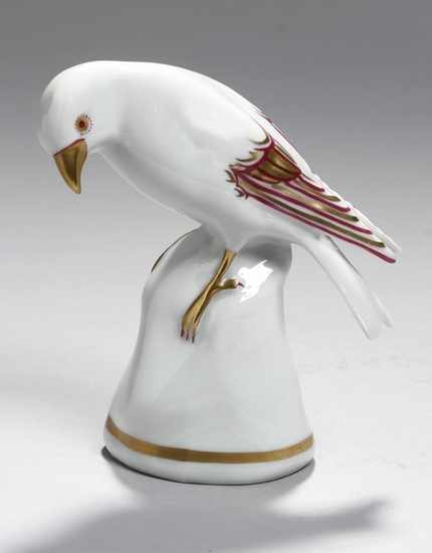 Porzellan-Tierplastik, "Vogel", Metzler & Ortloff, Ilmenau, um 1930, Mod.nr.: 4343,