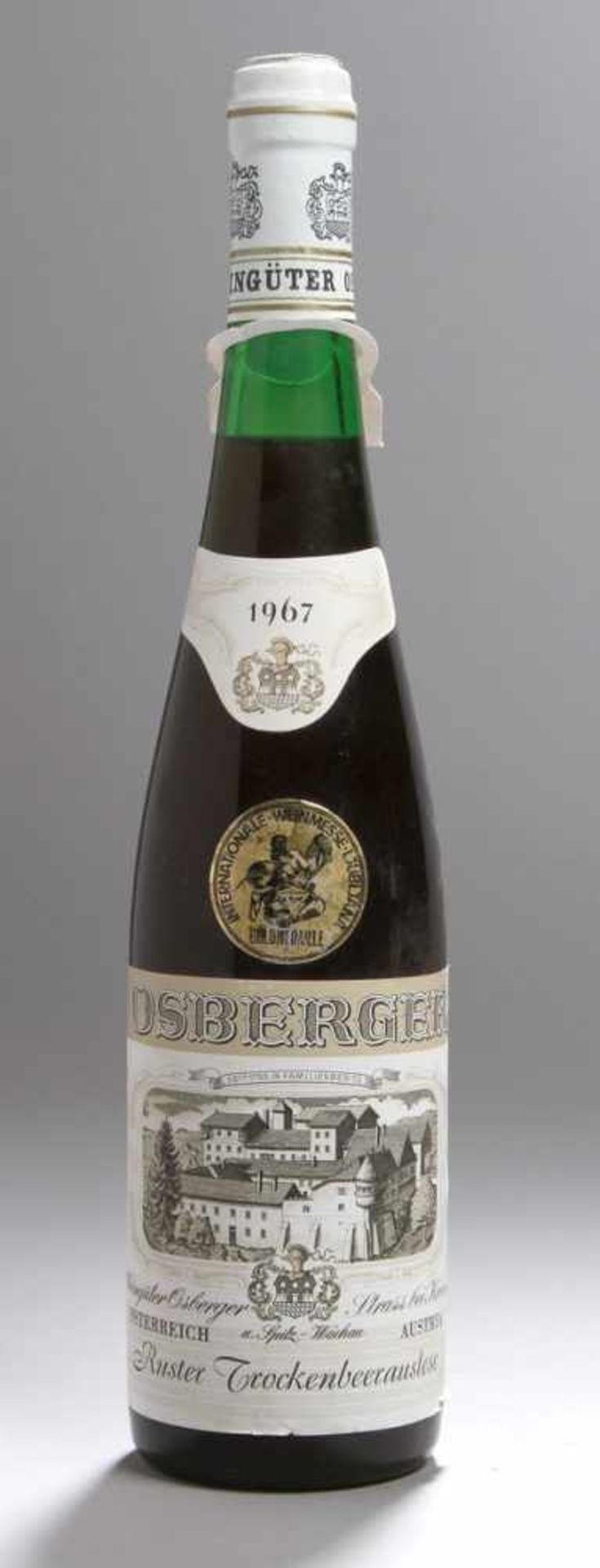 Weinflasche, Ruster Trockenbeerenauslese, Osberger/Krems, 1967