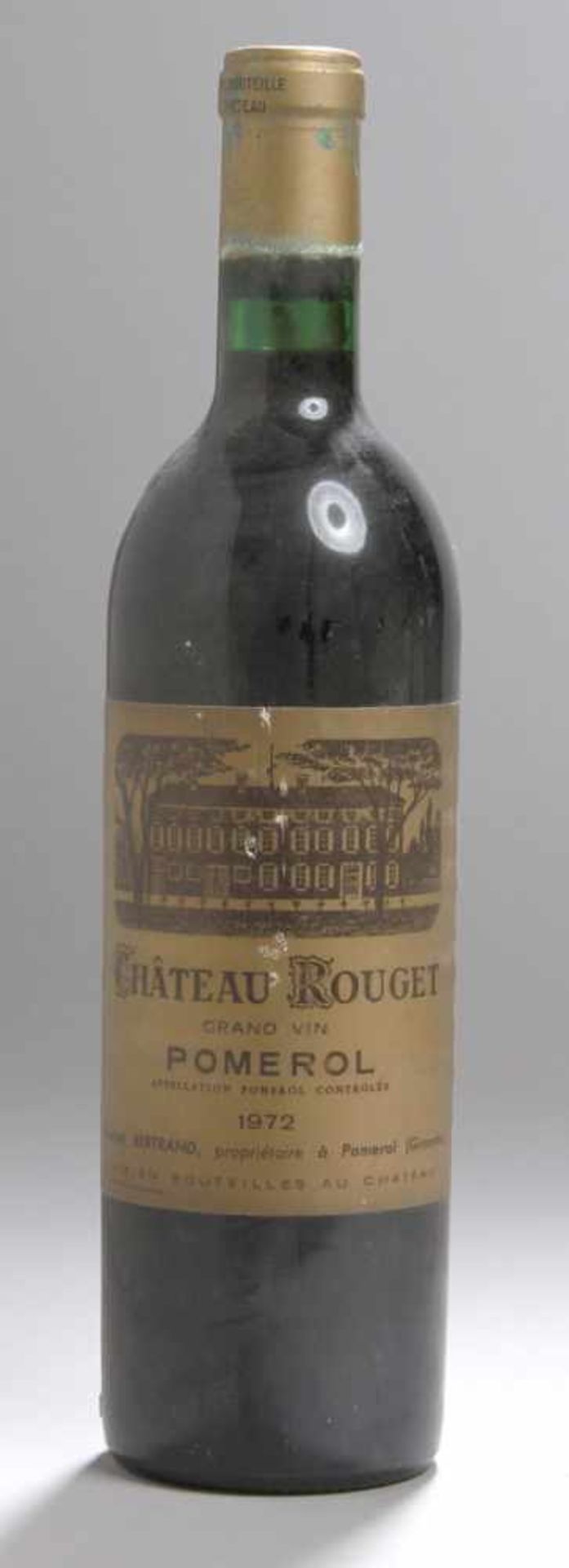 Weinflasche, Chateau Rouget, Grand Vin, Pomerol, 1972
