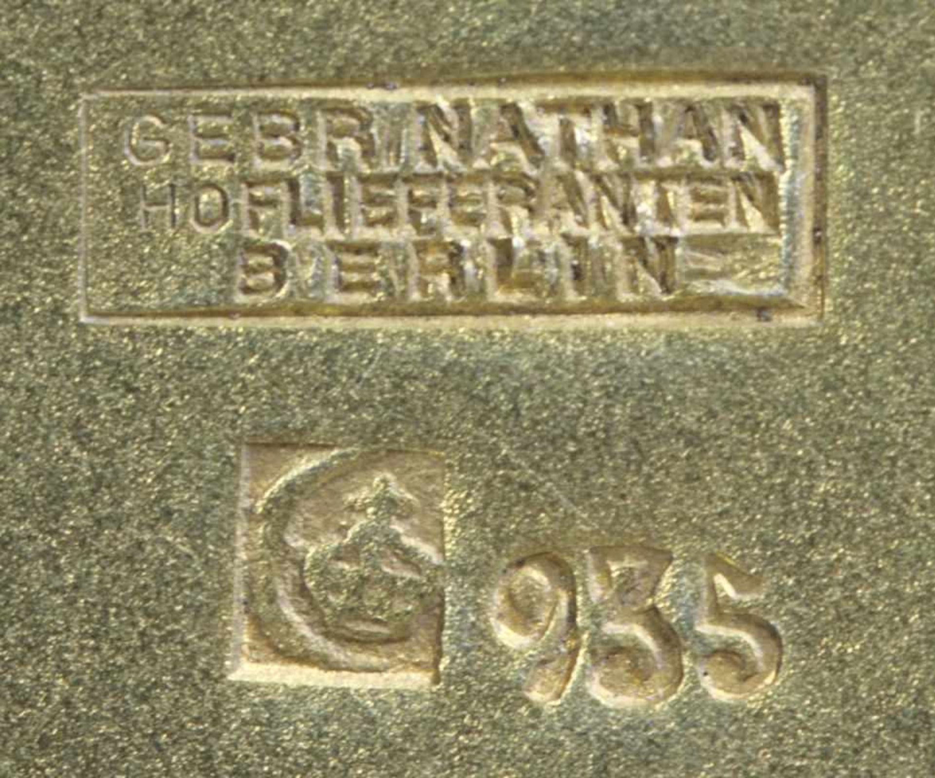 Jugendstil-Dose mit Elfenbeinrelief, Gebrüder Nathan, Berlin, um 1920, Hoflieferanten,Silber 935, - Bild 3 aus 6