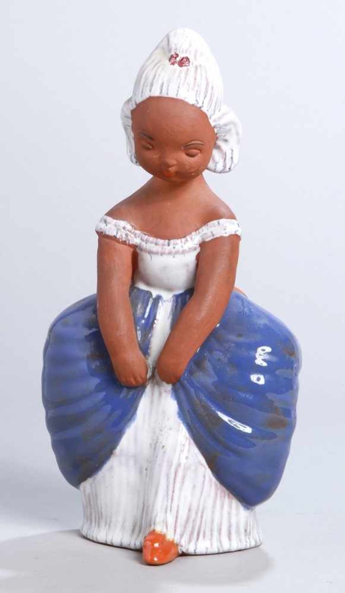 Terracotta-Figur, "Mädchen", Keramia, Znaim, Czechoslovakia, 30/40er Jahre, Entw.: wohlKarl