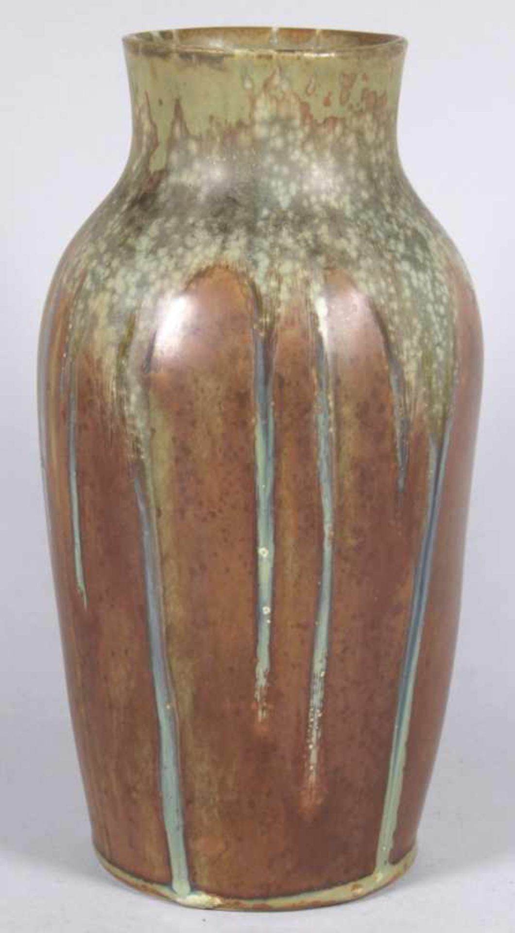 Steinzeug-Ziervase, Denert et Balichon (Denbac), Vierzon, um 1910, Mod.nr.: 165, hellerScherben, - Bild 2 aus 4