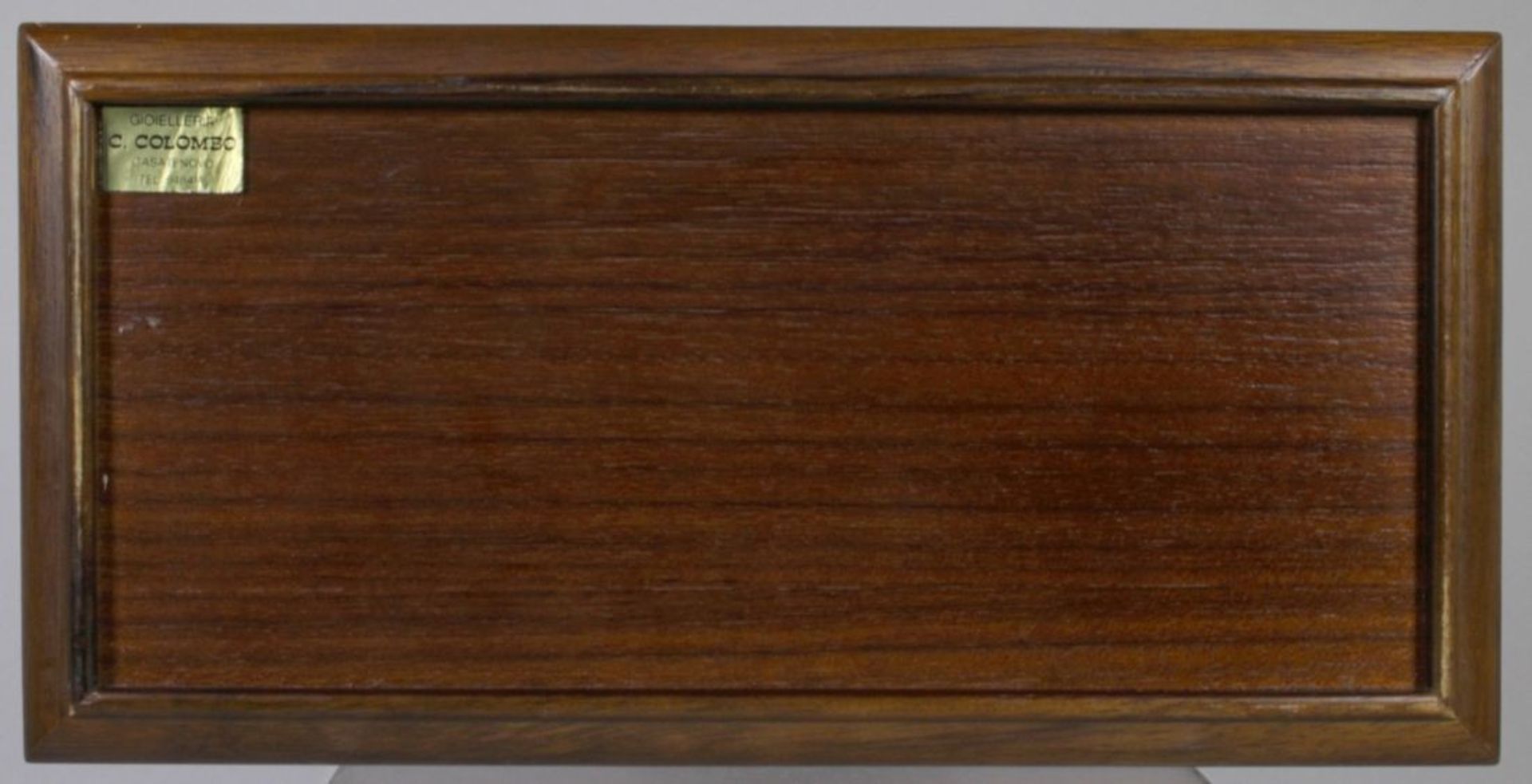 Schatulle, "Reiher", Ottaviani, Italien, 2. Hälfte 20. Jh., Holzkorpus mit scharniertemDeckel, - Bild 4 aus 4