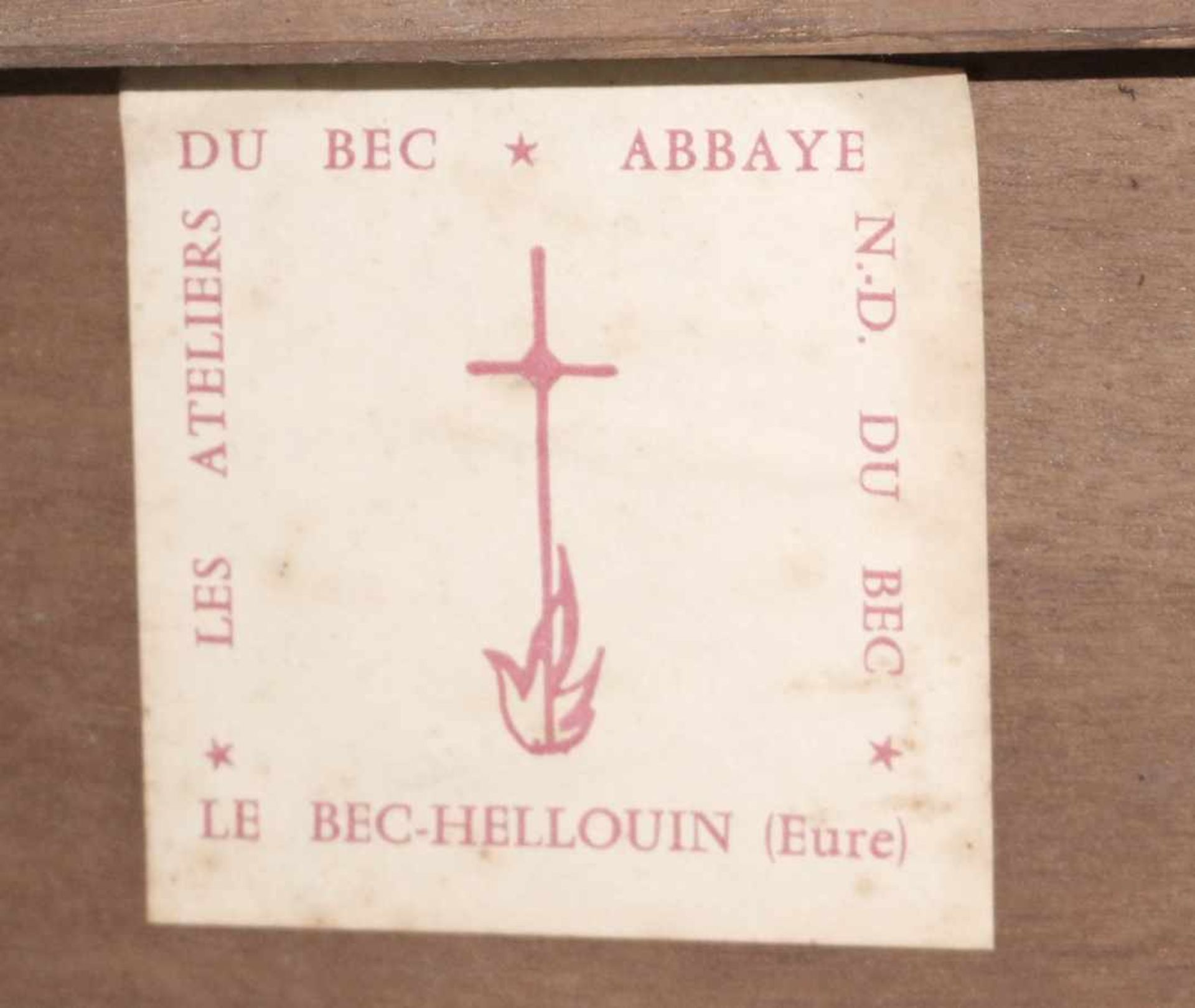 Designer Tisch, "Hähne bei der Balz", Frankreich, 50/60er Jahre, les Atelier du Bec,rechteckig, - Bild 2 aus 2