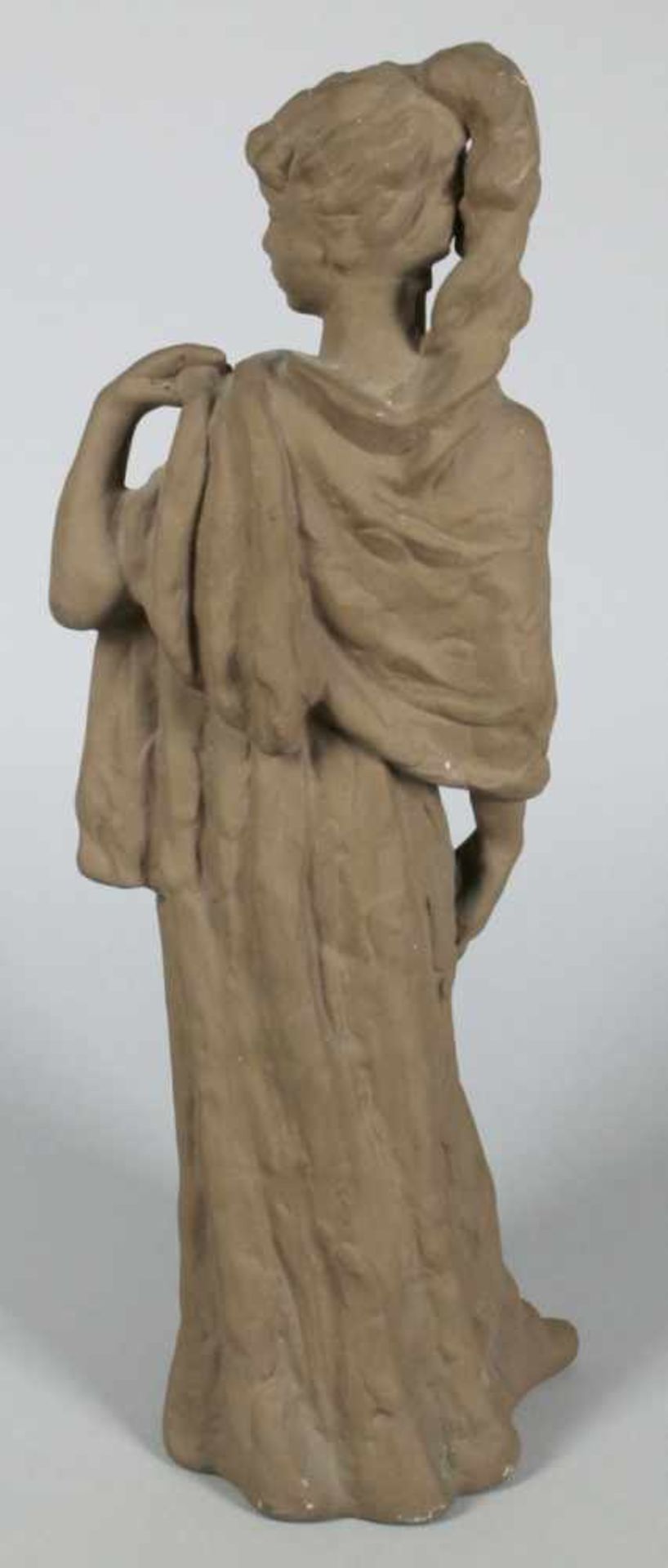 Keramik-Figur, "Mädchen von Tanagra", Karlsruher Majolika, um 1960-64, Entw.: LoreFriedrich- - Bild 2 aus 3