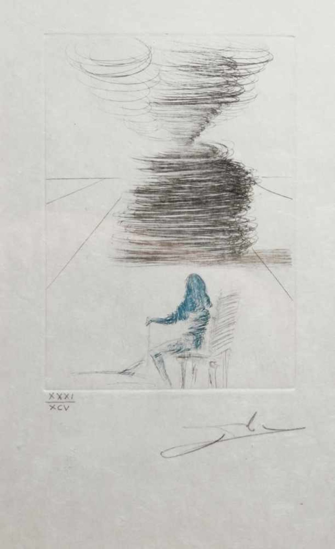 Dali, Salvadore, Figueras 1904 - 1989 ebenda. "Surrealistische Darstellung", Radierung,handsign.,
