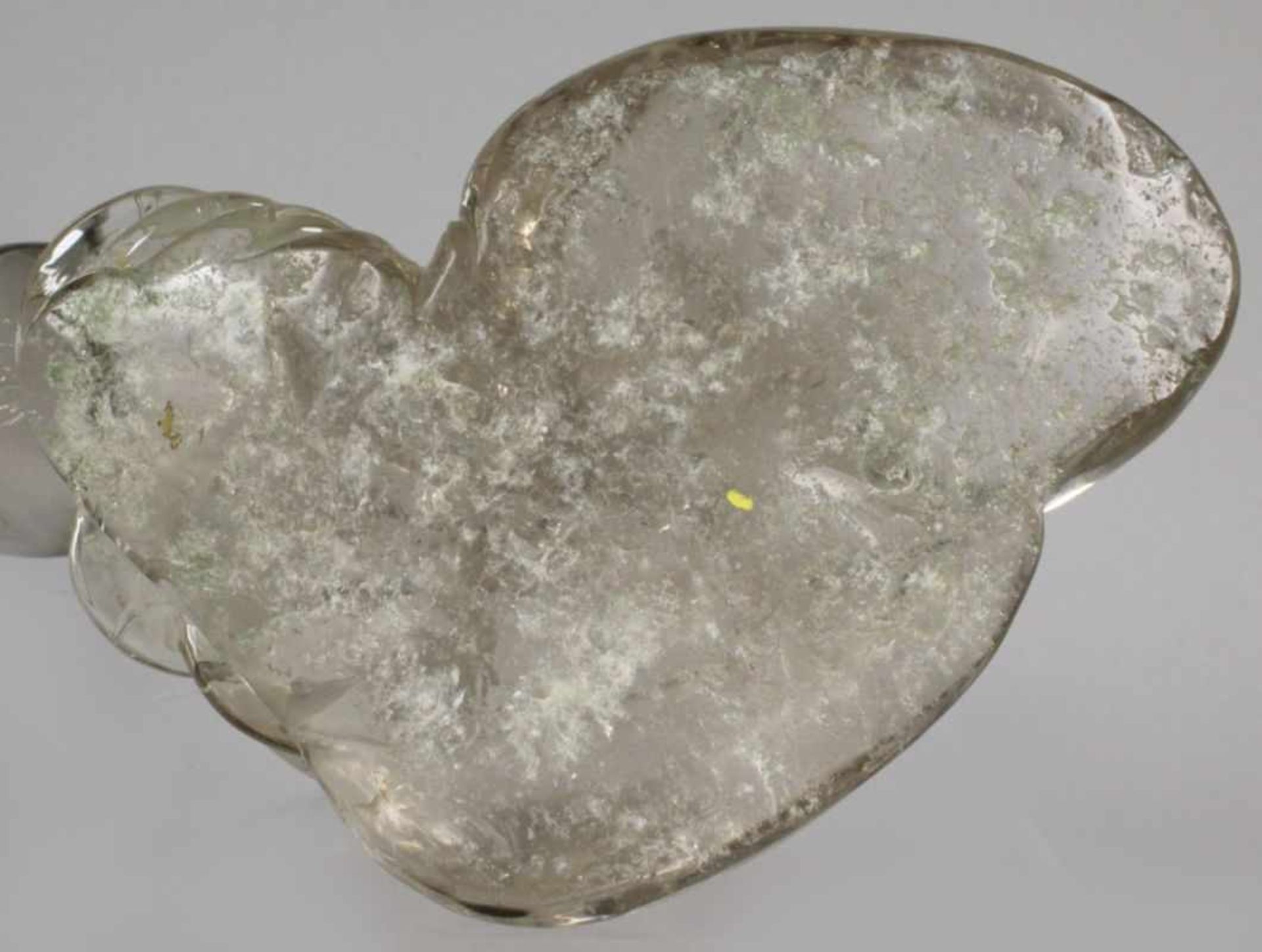 Bergkristall-Zierobjekt, China, auf Sockel Aufbau mit steinartigen und gefäßartigenGebilden, - Bild 5 aus 5