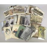 Konvolut Diverses, ungezählt, um 1910 - 1930, bestehend aus: Postkarten, Fotos, etc.- - -20.00 %