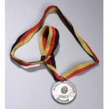 Medaille in Silber, DDR, Sieger-Medaille der Bezirksmeisterschaft der GST in Schwerin,Gesellschaft