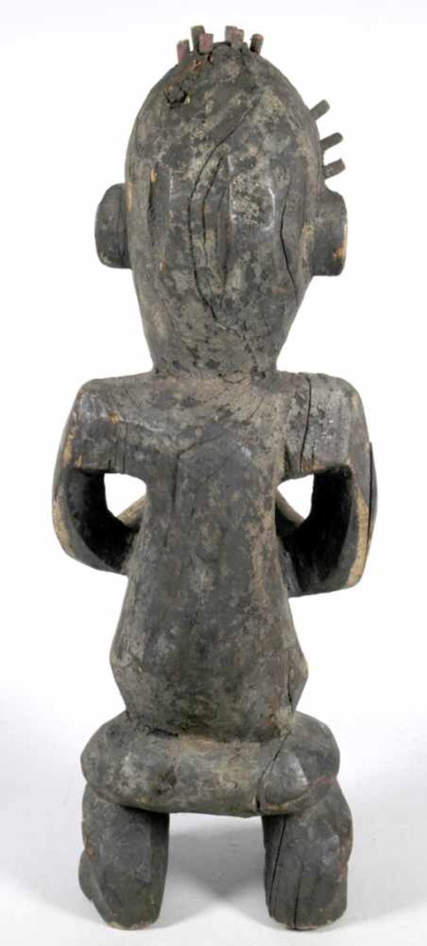 Krypto-Fetisch, Mambila, Kamerun, plastische, stehende Darstellung mit vorstehendem Bauchund mit vor - Bild 3 aus 4