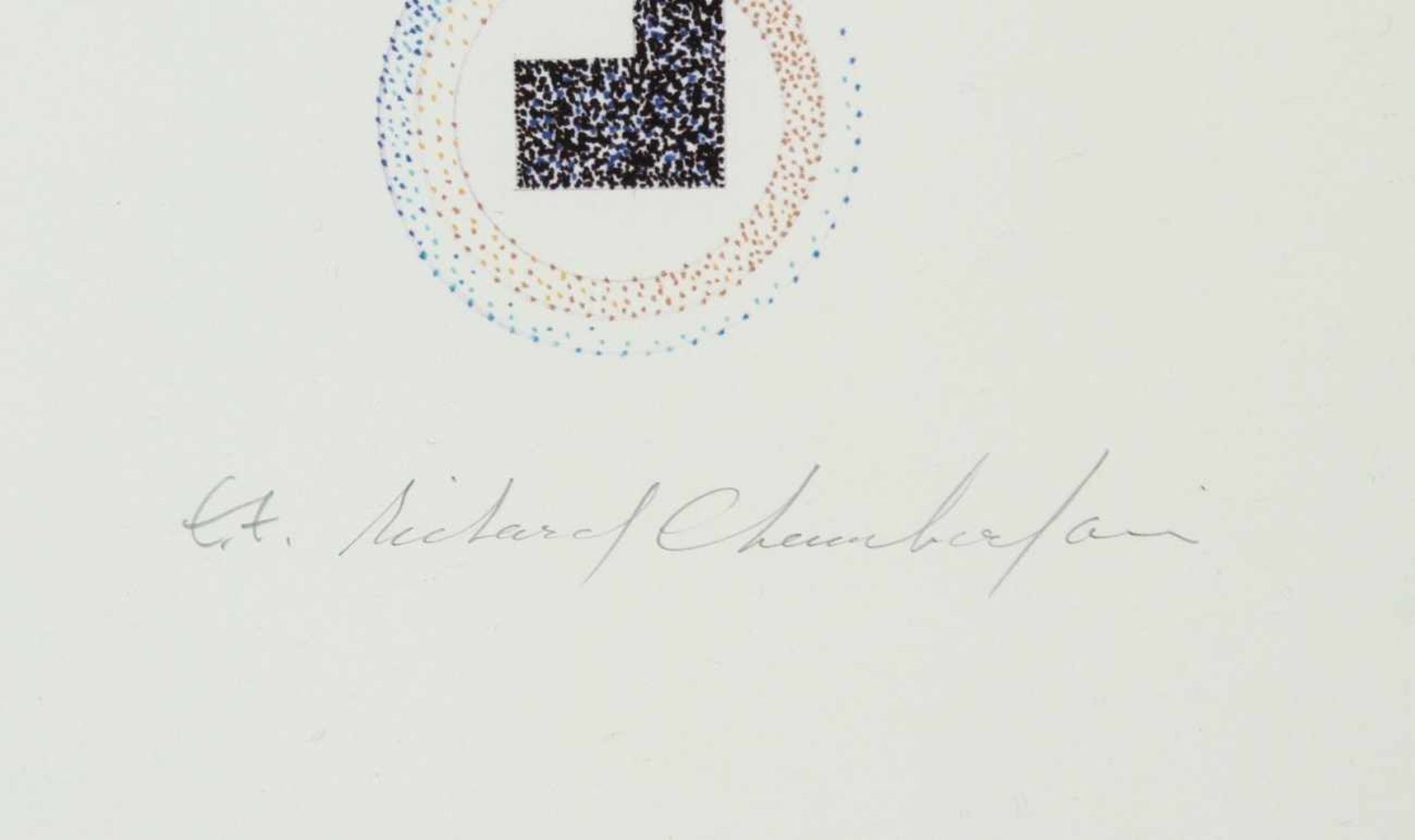 Chamberlain, George Richard, geb. 1934 in Los Angeles. "Geometrische Komposition",Lithographie, - Bild 2 aus 2