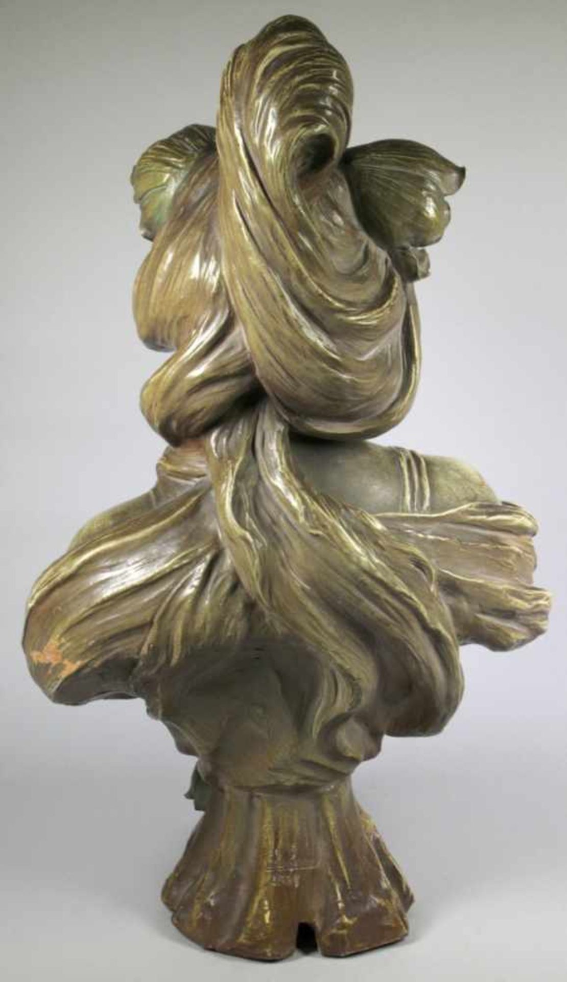 Keramik-Büste, "Jugendstil Schönheit", Uriela, um 1900, Mod.nr.: 2651, vollplastischeDarstellung - Bild 2 aus 6