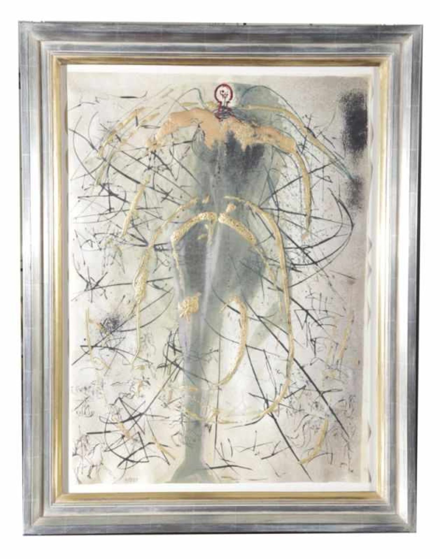 Dali, Salvadore, Figueras 1904 - 1989 ebenda. "Der Engel der Alchimie", Kaltnadelradierungmit