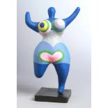 Pappmaché-Figur, "Nana", in der Art von Niki de Saint Phalle, 70er Jahre, plastischabstrakte, auf