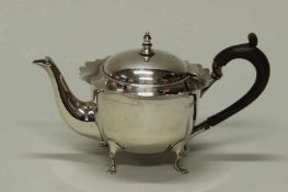 Teekännchen, Silber 925, London, 1906, Horace Woodward & Co Ltd., glatt, passiger Rand,