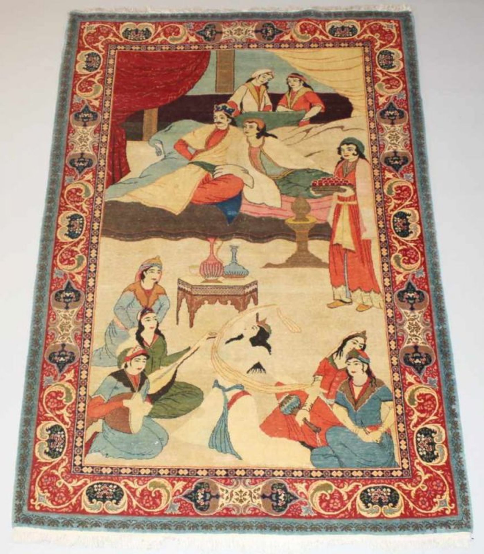 Bildteppich, Isfahan (?), Persien, ca. 210 x 138 cm 25.00 % buyer's premium on the hammer price, VAT