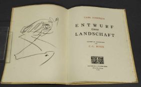 Einstein, Carl: Entwurf einer Landschaft, mit 5 Lithographien von Gaston-Louis Roux und