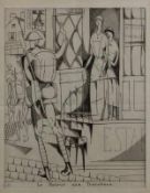 Laboureur, Jean-Emile (1877 Nantes - 1943, studierte in Paris, Grafiker), Radierung, "Le Retour