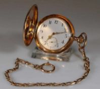 Herrentaschenuhr, Savonette, Reform D + C Glashütte, Werk-Nr. 75053, Gehäuse-Nr. 5053, RG 585,