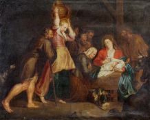 Rubens, Peter Paul (1577 Siegen - 1640 Antwerpen), in der Art, "Anbetung der Hirten", Öl auf