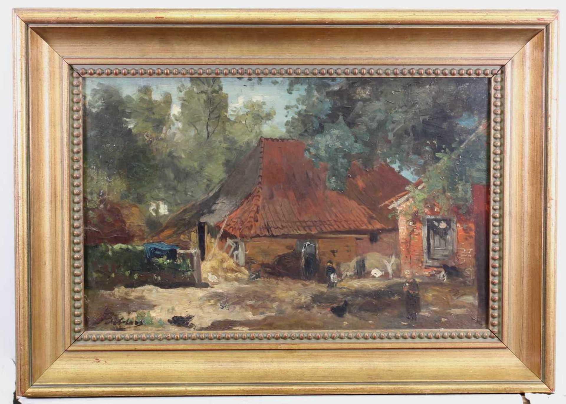 Bilders, Johannes Wernardus (1811 Utrecht - 1890 Oosterbeck, Landschaftsmaler), "Hinter dem - Image 2 of 4