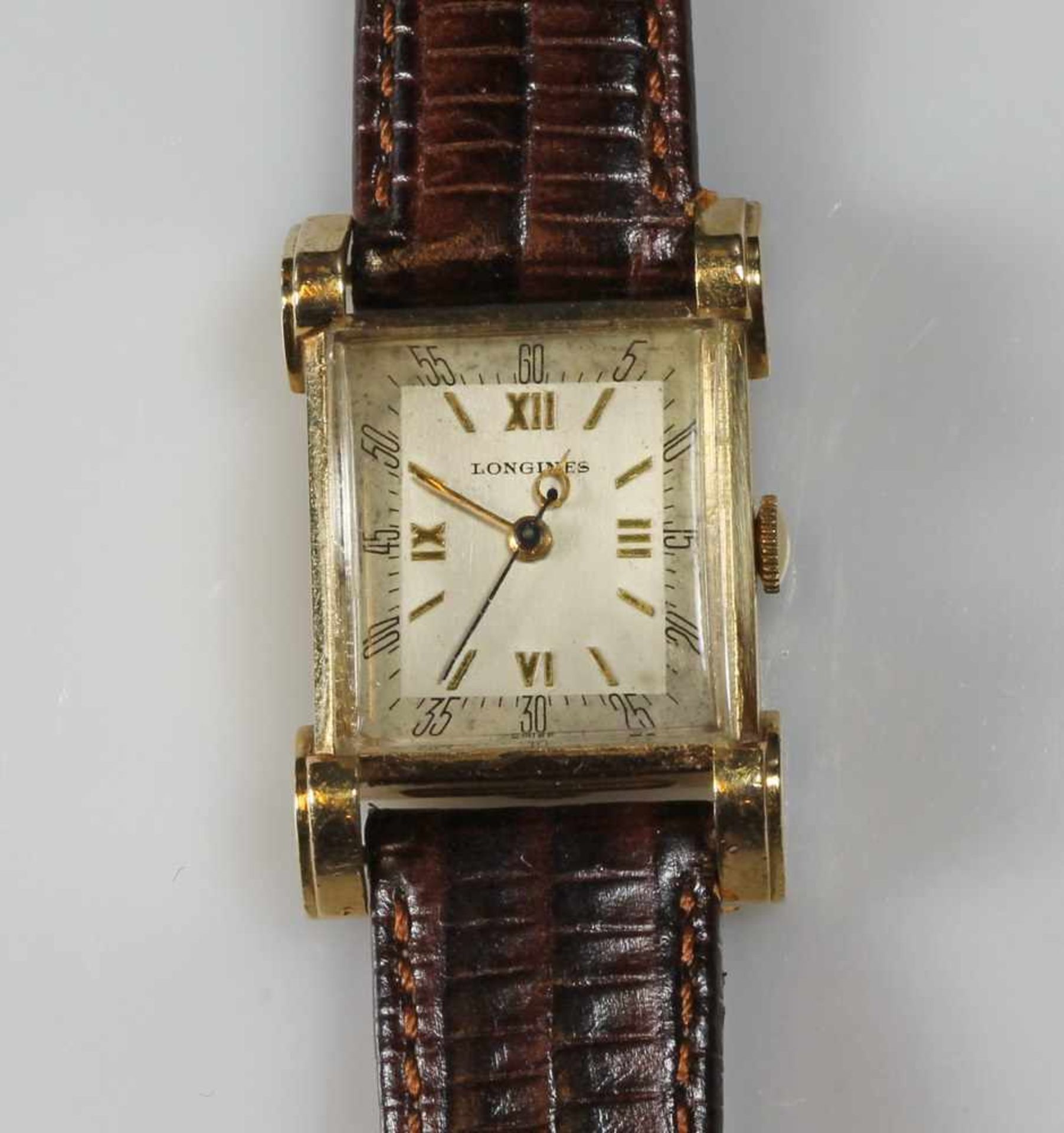 Armbanduhr, Longines, 1930er/40er Jahre, Gehäuse-Nr. 102251, Werk-Nr. 7178319, GG 585, Handaufzug,