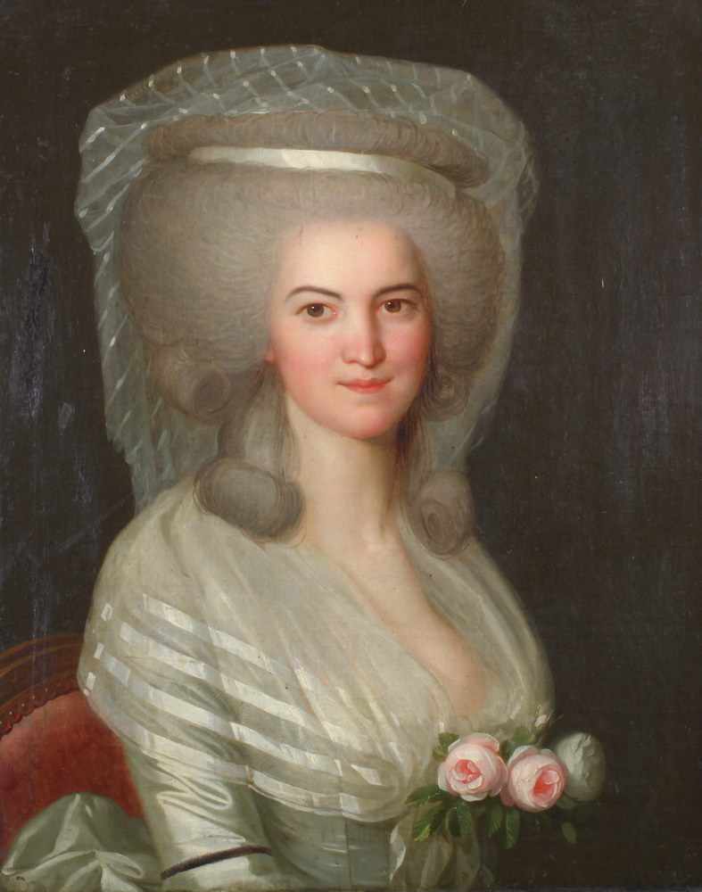 Böttner, Wilhelm (1752 Ziegenhain in Hessen - 1805 Kassel), womöglich, "Bildnis einer Dame mit