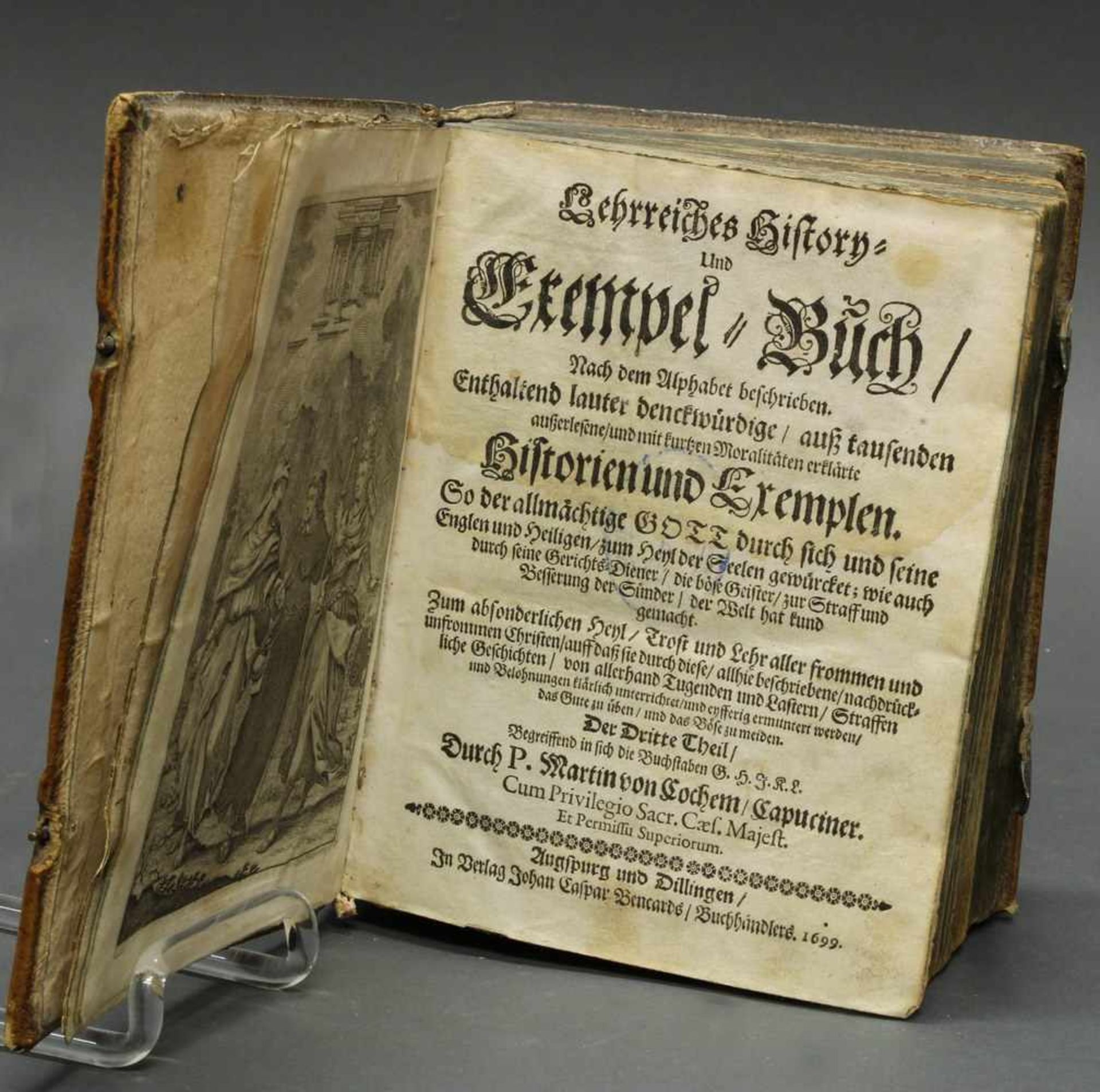 Martin von Cochem, "Lehrreiches Histori- und Exempel-Buch", der Dritte Theil, Augsburg und Dillingen